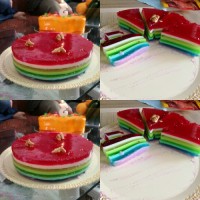 زله رنگین کمان