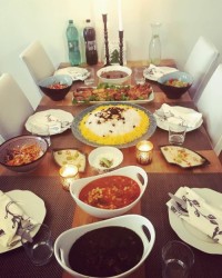 dinner with family!!