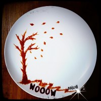 دورچین برگ ریزان با سس قرمز