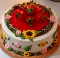 کیک اسفنجی شیری