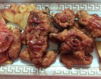 شنیسل مرغ باسیب زمینی