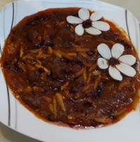 خورش خلال بادام کرمانشاهی