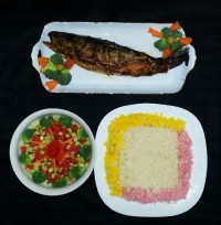 ماهی شکم پر قزل آلا