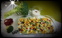 سالادکلم بروکلی و ذرت