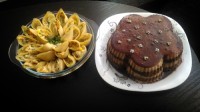 دسر ایرمیک و سالاد ماکارونی