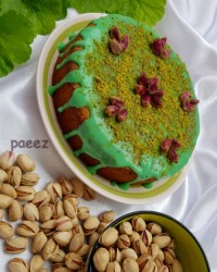 مینی کیک پسته زعفرانی