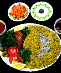 شوید پلو با ماهیچه