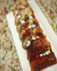 کیک شکلاتی و وانیلی