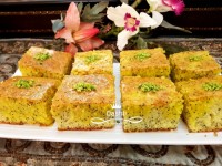 کیک خرفه زعفرانی