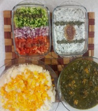 پلووخورشت آلواسفناج