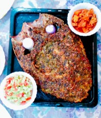 ماهی سفید کبابی.......به به..