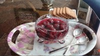 کمپوت گیلاس که خودم درست کردم خیلییی خوشمزه شده بود