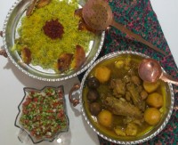 چلوگوشت بوقلمون