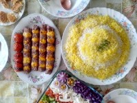 چلو کباب نگین دار