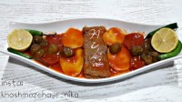 خوراک گوشت باآلوچه (گوجه سبز)