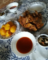 ابگوشت محلی باگوشت گاو نر