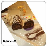 رولت شکلاتی بدون فر مریم پز