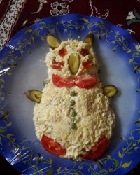 اینم سالادالویه برای نمایشگاه پیش دبستانی پسرم????