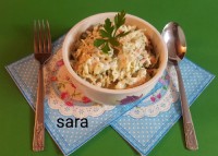 سالاد کلم و جعفری