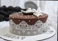 کیک با تم صدف