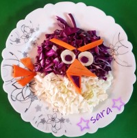 سالاد کلم با سبزیجات