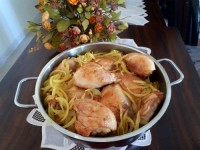 خوراک مرغ سرخ شده