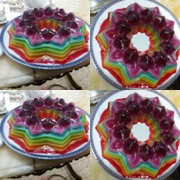 زله رنگین کمان