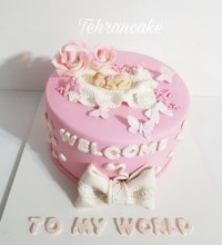 کیک نوزاد دخترانه