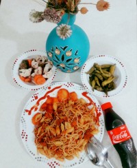 نهارامروز ما?‍♀️ماکارانی چطوره کدبانوها؟...