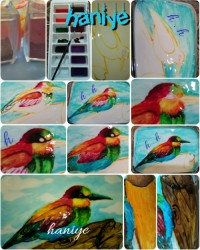 آموزش مرحله به مرحله نقاشی روی ماست