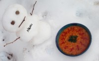 سوپ کدو حلوایی و گشنیز