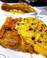 زرشک پلو با ماهیچه