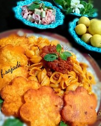 ماکارونی صدفی با گوشت چرخ کرده