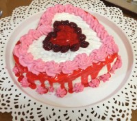 کیک قلب ناز نازی