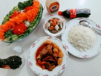 خوراک گوشت وپلو