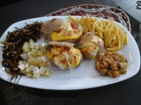 سیب زمینی های کوچک شکم پر