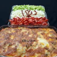 لازانیا سالاد بشکل پرچم ایران