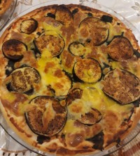 پیتزا بادمجان و اسفناج