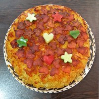 ❤ماکارونی با ته دیگ طرح دار❤