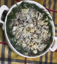 سالاد سیب زمینی یاهمون اردور سبزیجات