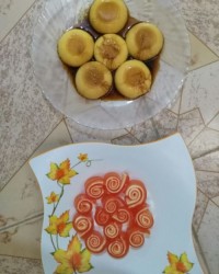 کرم کارامل و ژله رولی