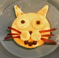 پیشی !!!!! breakfast for my golden chick