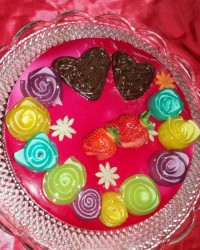 کیک با رویه ژله ای