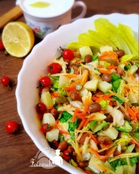 سالاد لوبیا چیتی