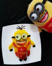 بشقاب کودک من پلوی مینیون