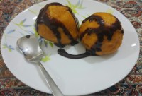 بستنی سرخ کرده،برای اولین باربود درست کردم