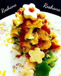 املت قارچ و پنیر