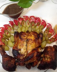 جوجه سوخاری ناهار روز تعطیل ما