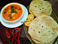 نان ترتیلا با خورش دال عدس