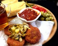 فلافل قارچ وپنیر